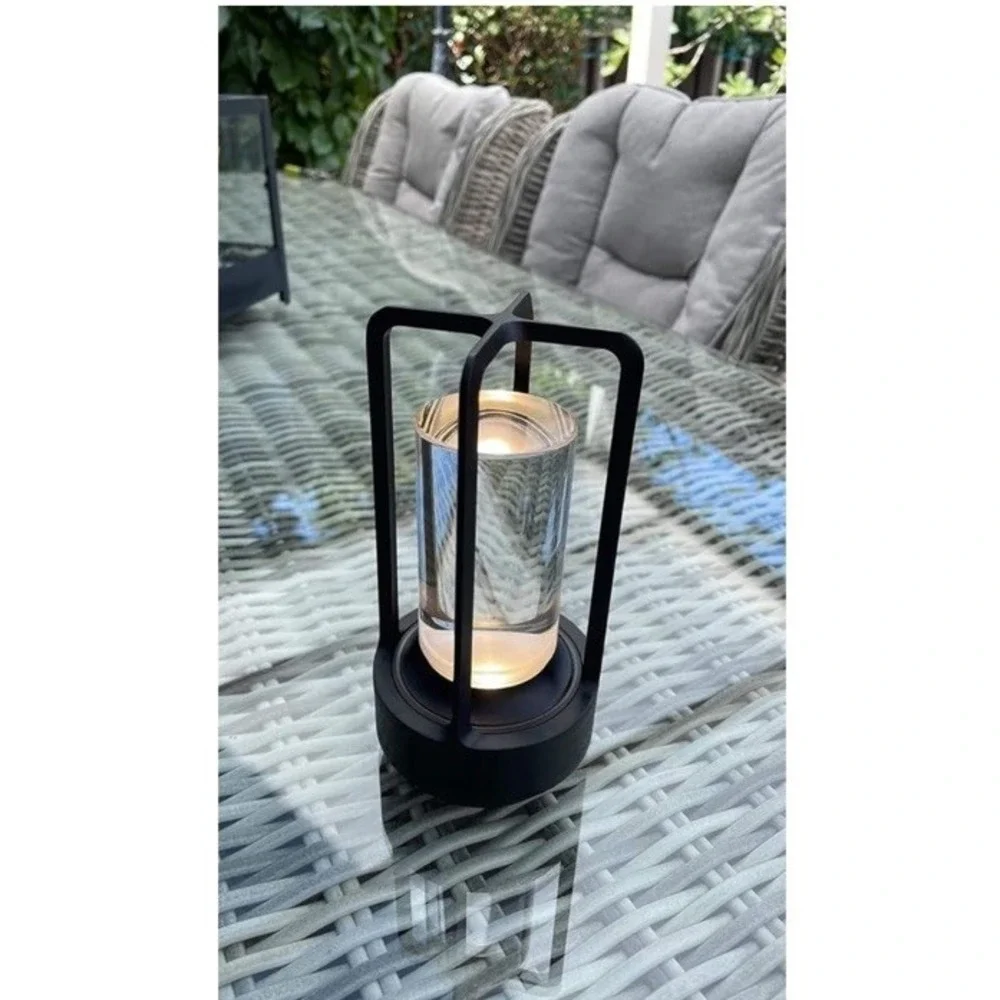 Klarako‎ Crystal Lantern Lamp–Modern Cordless Rechargeable Bedside & Outdoor NEW